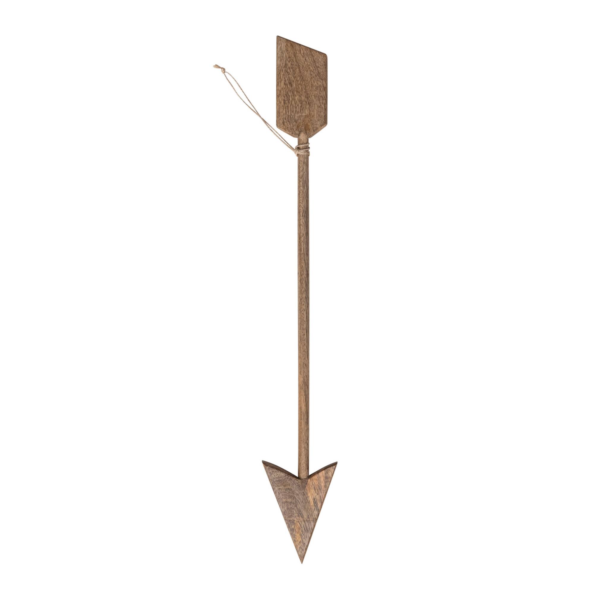 Hello Honey® 20" Carved Mango Wood Arrow Wall Décor